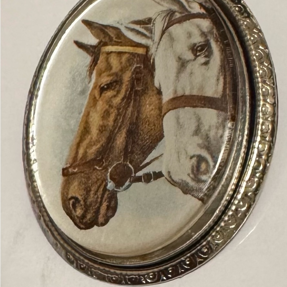 Vintage Horse Portrait Brooch